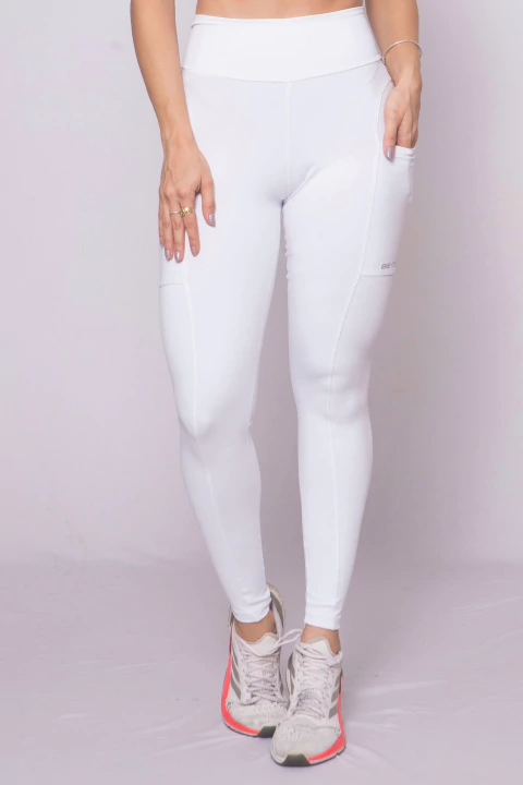 Legging Manu branca com bolso