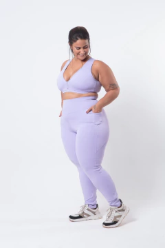Legging Bárbara Plus cor Lavanda - comprar online