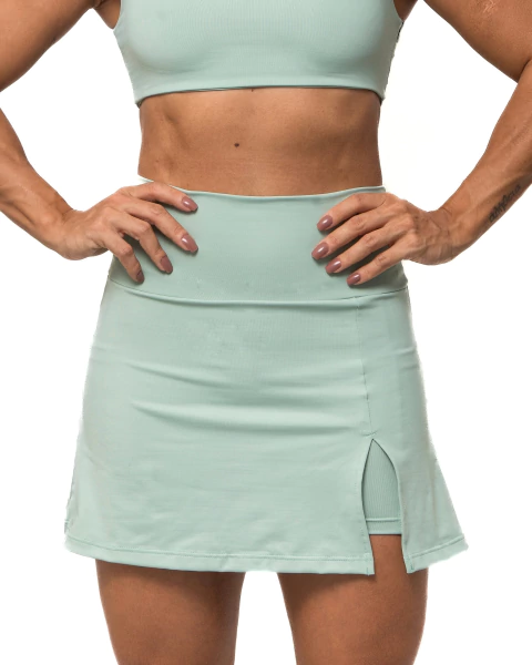 Short saia com bolso Lara verde menta