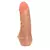 Imagem do Pênis Realístico com Mini Massageador - 13 x 2,8cm Bege