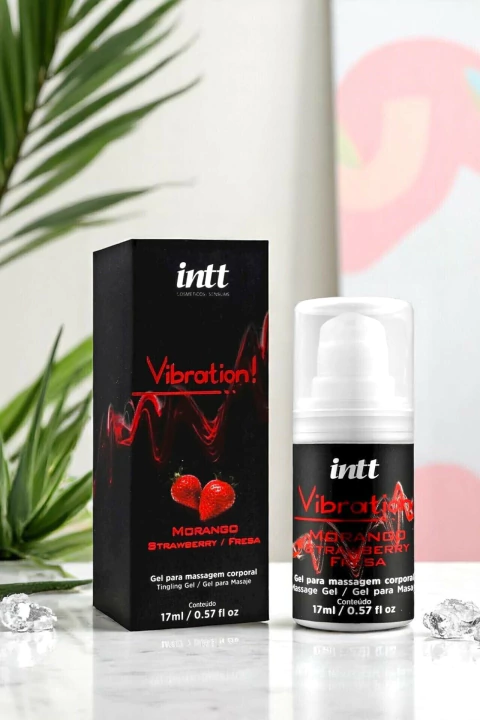 Gel Excitante Vibrador Liquido Vibration 17ml - Morango