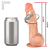 Pênis Real com Vibrador e Ventosa - 19,5 x 4,5cm - Distribuidora Afeto