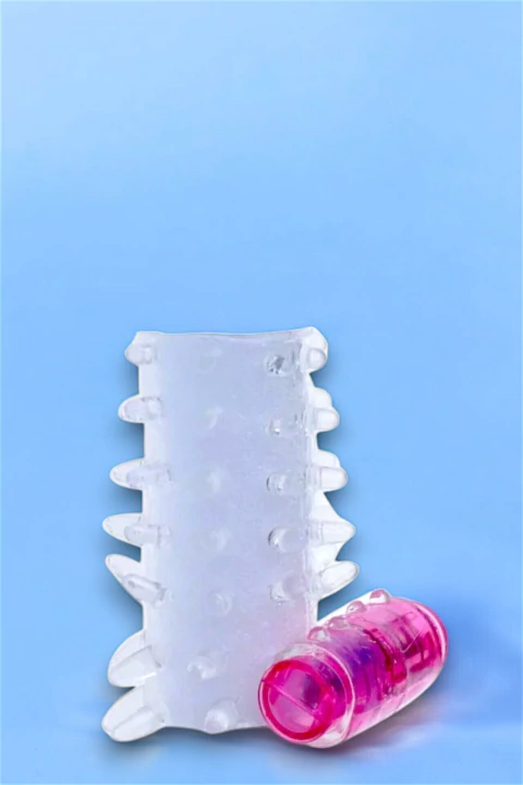 Capa Peniana Vazada em Silicone Com Vibro