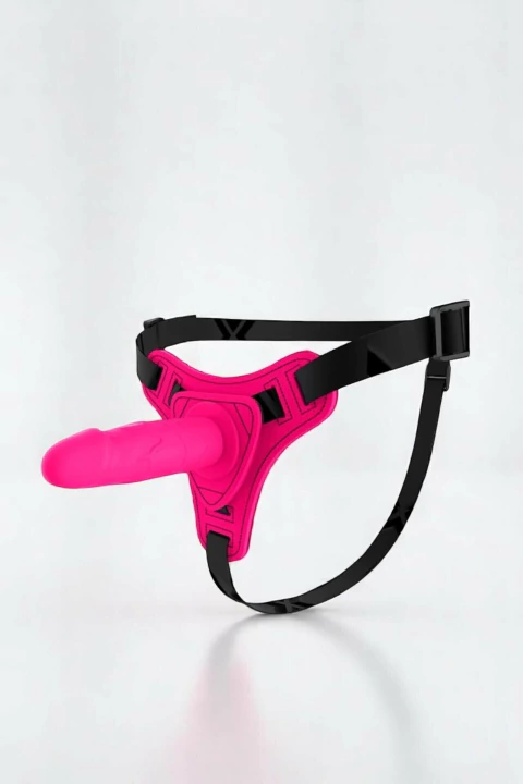 Cinta com Prótese Peniana BDSM Pink - 10 x 2,5cm - comprar online