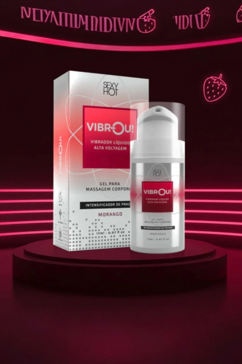 Vibrador Líquido Sabor Morango 17ml - comprar online