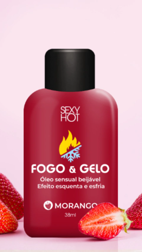 Óleo Beijável Esquenta e Esfria 38ml - Morango