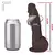 Pênis Heart Realista com Vibrador e Ventosa - 19,5 x 4,5cm - Natural / Marrom - loja online