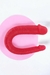 Pênis Havaiano Duas Pontas em Jelly Ferradura - 30 x 3,5cm Pink - loja online