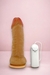 Pênis com Escroto, Ventosa e Vibro - 16 x 4cm - Distribuidora Afeto