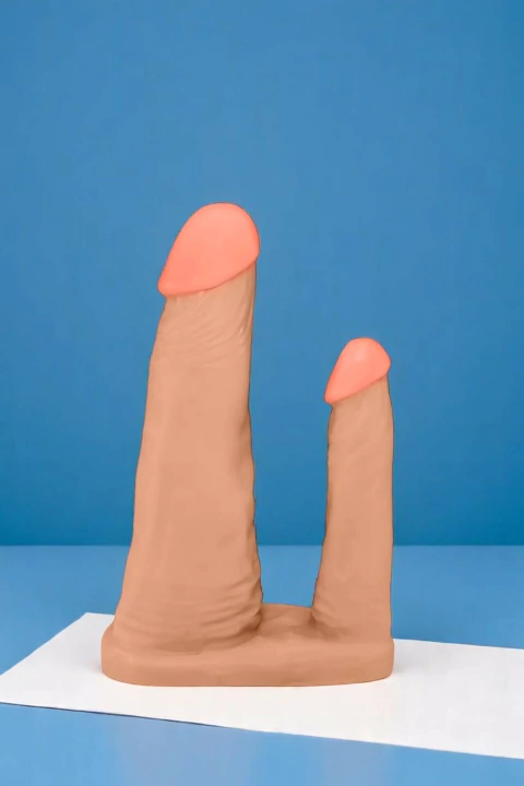 Pênis Duplo para 2 Penetrações - 15 x 3,5cm e 10 x 2,5cm