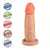 Pênis Maciço Maromba com Base para Cinta - 14,5 x 4cm Bege