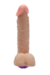 Imagem do Pênis com Escroto e Vibrador 10 Velocidades Recarregável Zeus 20,5 x 4,5cm Bege - Grande e Grosso