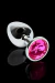 Jóia Plug Anal de Metal Luxo com Pedra - Tamanho Médio M ( Cores Variadas ) - comprar online