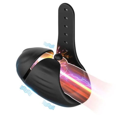 Capa Masturbadora Peniana com Vibração - Recarregável