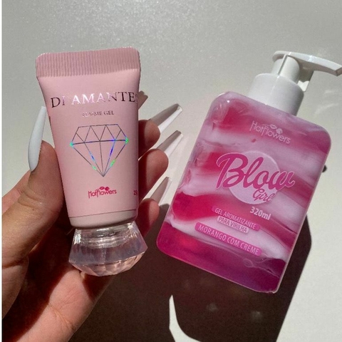 Kit Blow Gel + Di Amante - Gel Beijável + Excitante