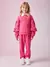 Conjunto Infantil de Moletom com Babados