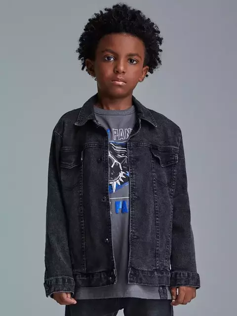 JAQUETA JEANS PRETA YOUCCIE