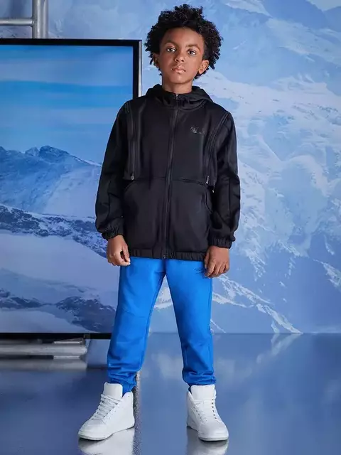 CALÇA AZUL INTENSE DE MOLETOM