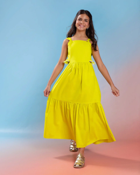 VESTIDO AMARELO FLUOR