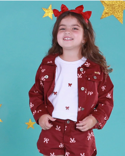 JAQUETA ESTAMPA LAÇO