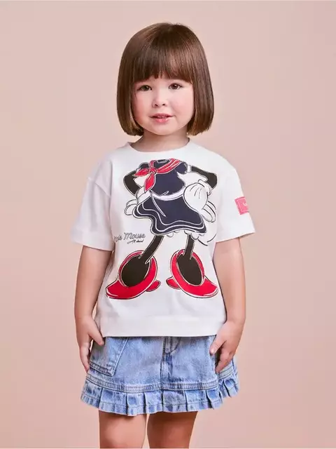T-Shirt Infantil da Minnie Marinheira