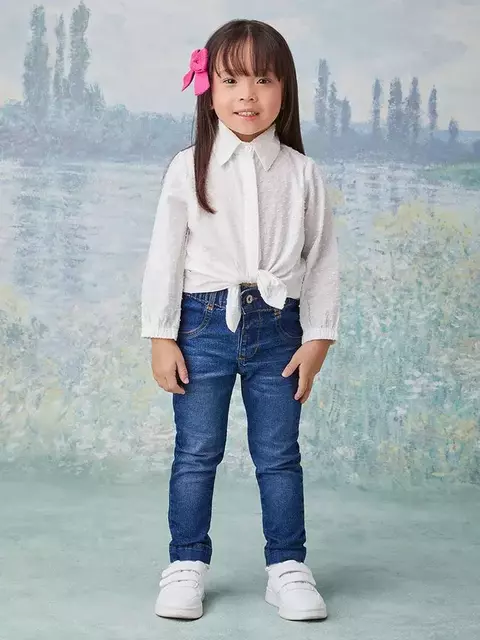 Calça Jeans Infantil Azul Médio