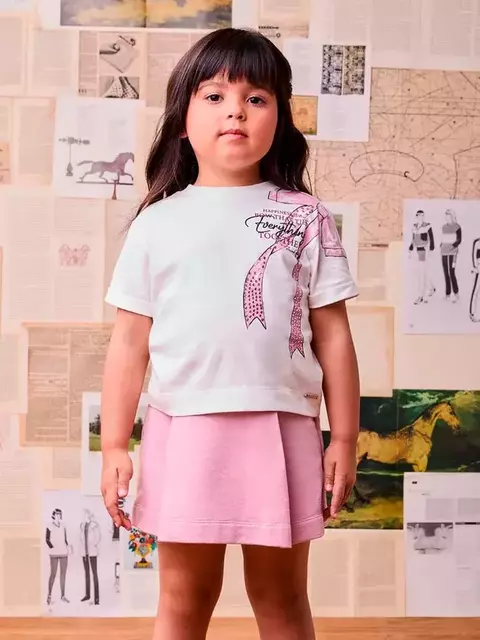 Conjunto Rosa com Strass