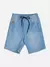 Bermuda Jeans Azul com Cadarço