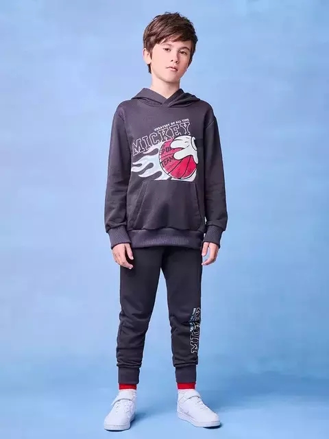CONJUNTO DE MOLETOM GRAFITE DO MICKEY