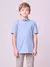 Camisa Polo Manga Curta Azul