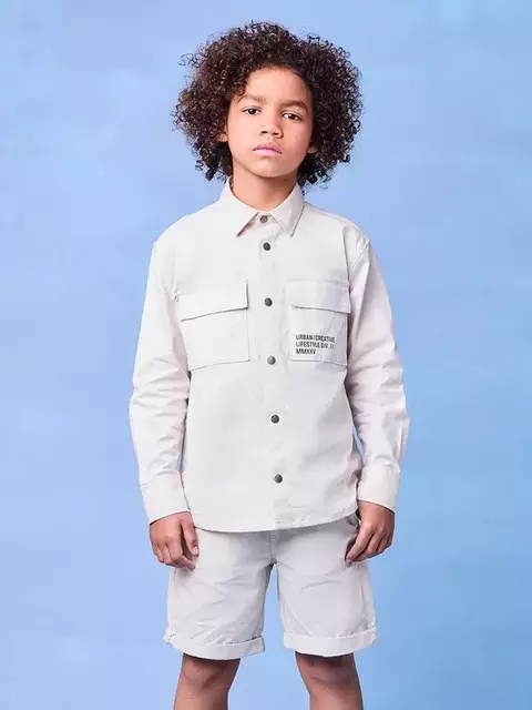 CAMISA DE SARJA OFF WHITE