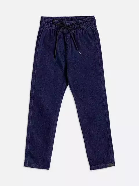 CALÇA JEANS AZUL COM CARDAÇO