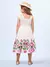 Vestido com Babado e Estampa de Azulejos - comprar online
