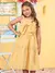 Vestido Amarelo com Maxi Laço