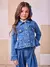 Jaqueta Jeans com Babado