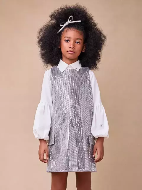 Salopete de Paetê Prata