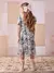 Vestido de Tule Estampado com Laço - comprar online