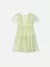 Vestido de Tule Verde com Flores 3D - comprar online