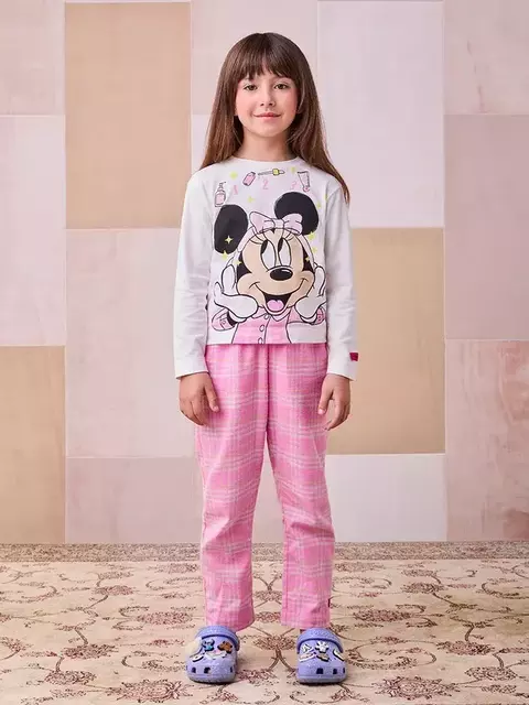 Pijama da Minnie Mouse Rosa