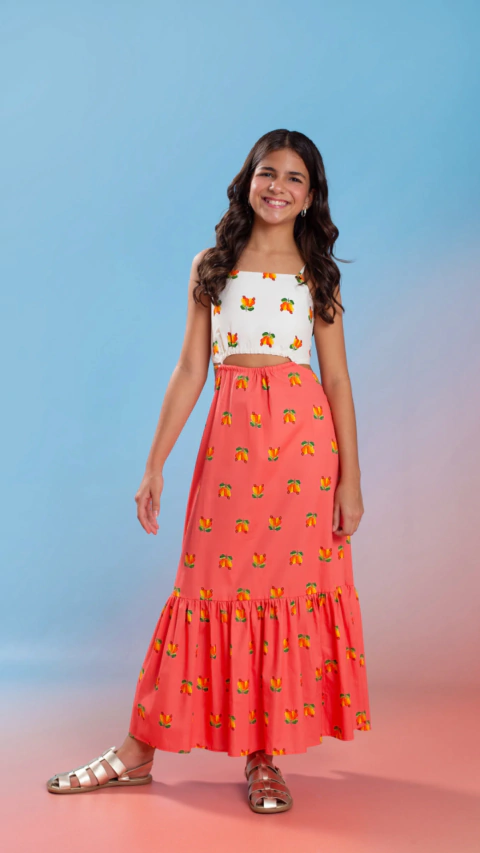 VESTIDO ESTAMPA CAJUZINHO