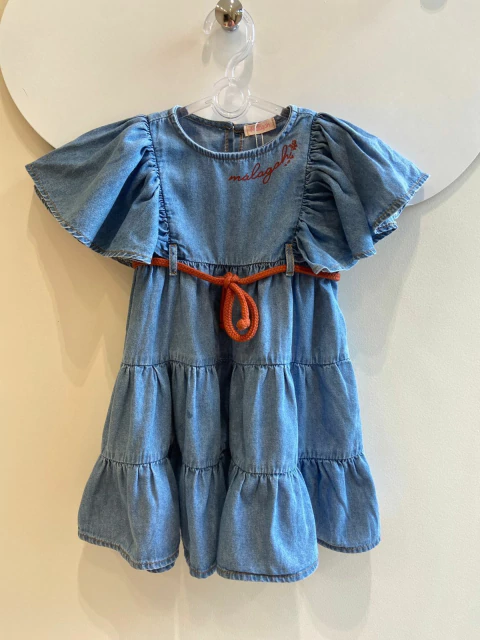 VESTIDO JEANS BABADOS