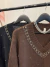 Sweater en V con Piedras Importado - comprar online