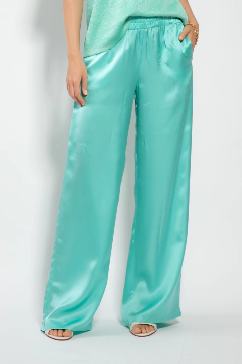 CALÇA ELÁSTICO RETA SEDA - comprar online