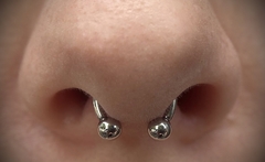 21-CIRCULAR BARBELL TITANIO 1.2X8MM - comprar online