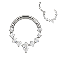 647-ARGOLA CLICKER TITANIO ZIRCONIA CENTRAL NAVETE 1.2X8MM - comprar online