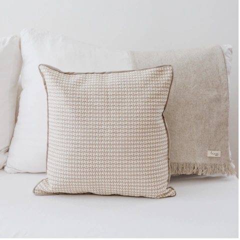 Funda almohada Alhambra crudo