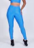 Legging Canelado Azul Zidani - comprar online