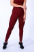 Legging Basic Bolso Vinho - comprar online