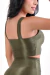 Top Canelado Verde Militar - comprar online