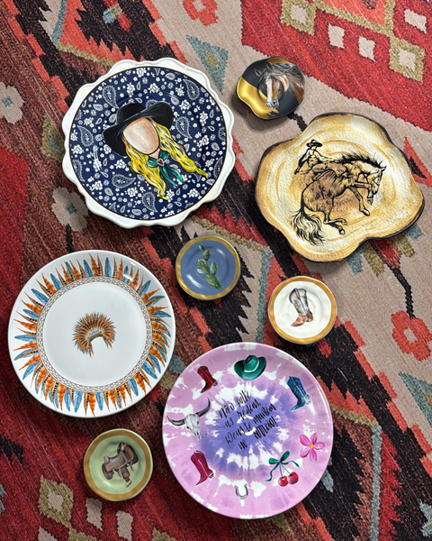 Prato grande western decorativo - comprar online